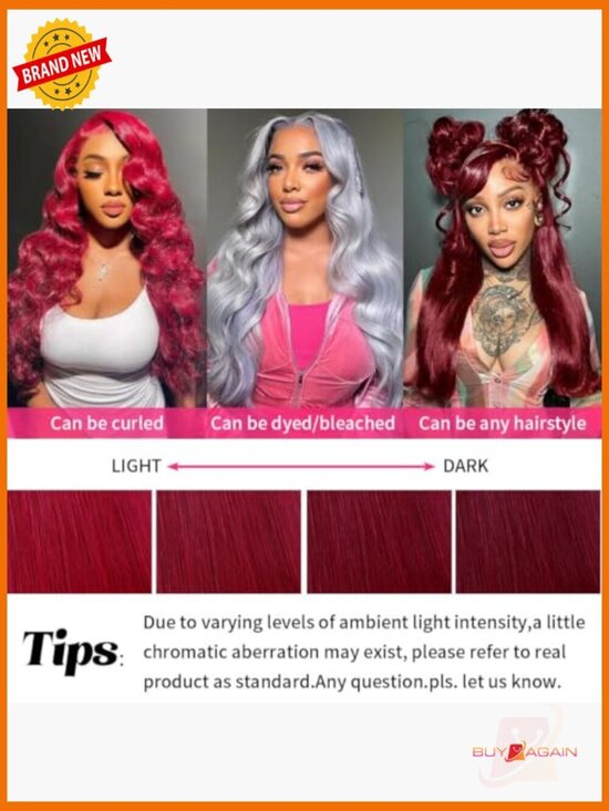 13x6 Straight Lace Front Wig 200% Density Pre Plucked Baby Hair Glueless Human main image 5